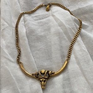 Deer skull necklace